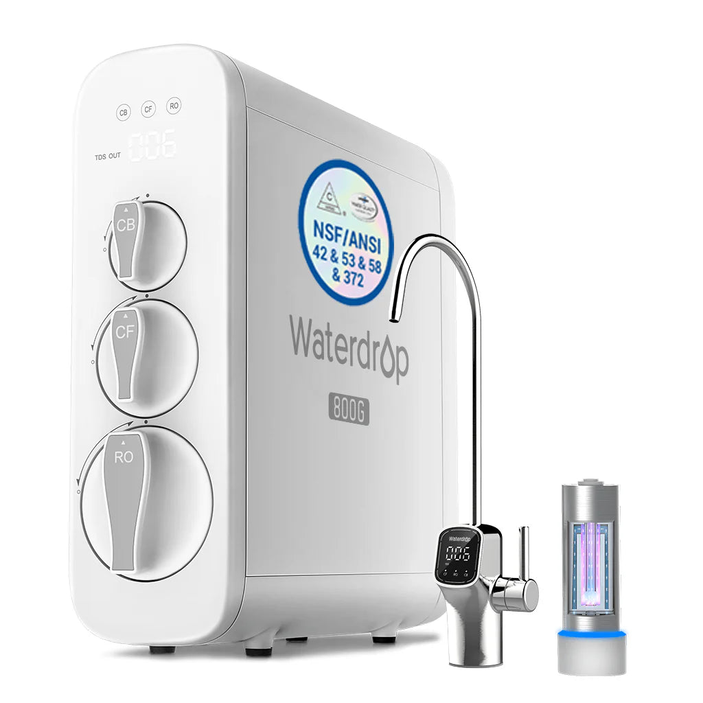 Waterdrop 800GPD Tankless Reverse Osmosis Water Filter System